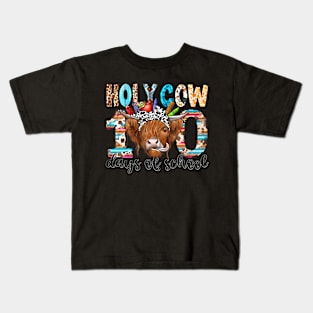 Holy Cow 100 Days Of School 100th Day Smarter Teacher Kids Kids T-Shirt